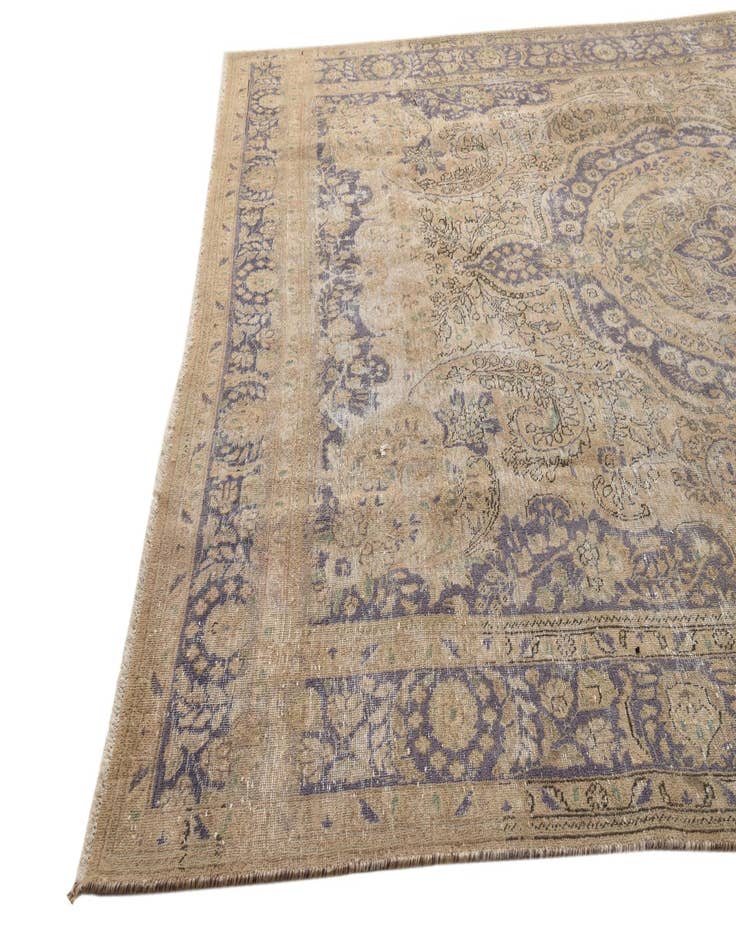 Detail image of  8' 6 x 11' 2  Hand Knotted Ultra Vintage Persian Wool Rug