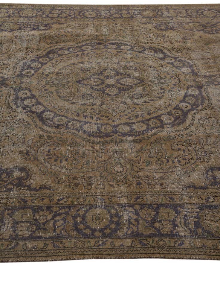 Detail image of  8' 6 x 11' 2  Hand Knotted Ultra Vintage Persian Wool Rug
