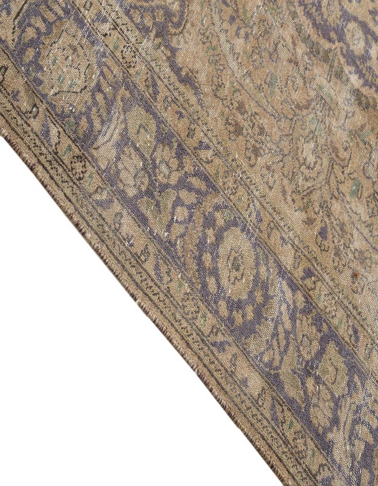 Detail image of  8' 6 x 11' 2  Hand Knotted Ultra Vintage Persian Wool Rug