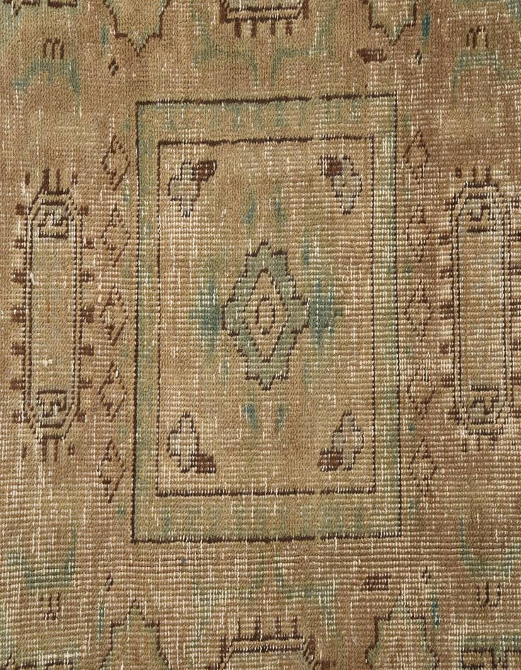 Detail image of  6' 4 x 9' 8  Hand Knotted Ultra Vintage Persian Wool Rug