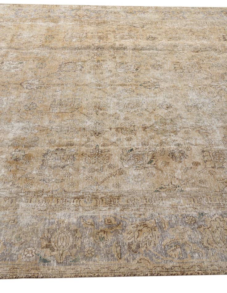 Detail image of  9' 4 x 12' 5  Hand Knotted Ultra Vintage Persian Wool Rug