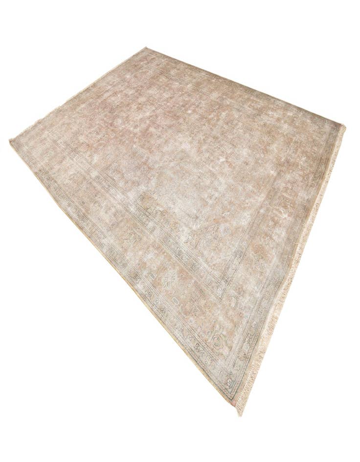 Detail image of  9' 6 x 12' 9  Hand Knotted Ultra Vintage Persian Wool Rug