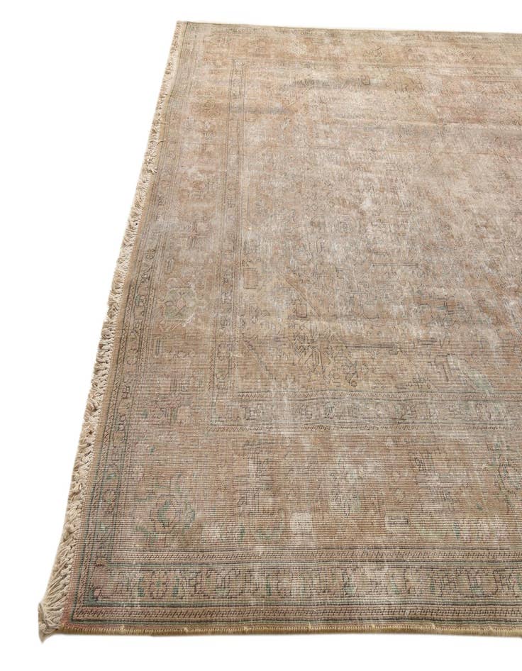 Detail image of  9' 6 x 12' 9  Hand Knotted Ultra Vintage Persian Wool Rug