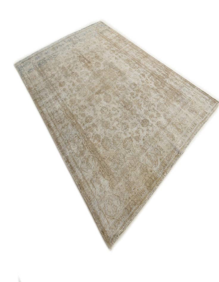 Detail image of  7' x 10'  Hand Knotted Ultra Vintage Persian Wool Rug