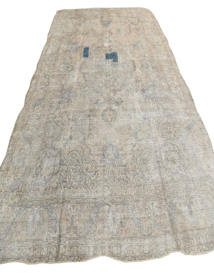 Detail image of  9' 6 x 12' 10  Hand Knotted Ultra Vintage Persian Wool Rug