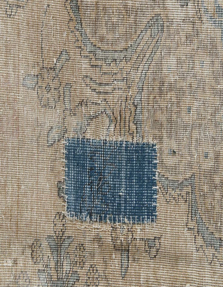 Detail image of  9' 6 x 12' 10  Hand Knotted Ultra Vintage Persian Wool Rug