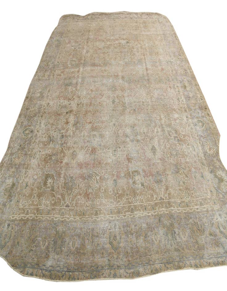 Detail image of  9' 9 x 12' 7  Hand Knotted Ultra Vintage Persian Wool Rug