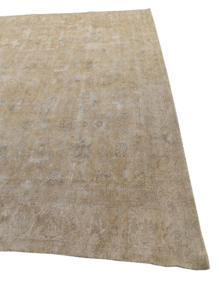 Detail image of  9' x 11'  Hand Knotted Ultra Vintage Persian Wool Rug