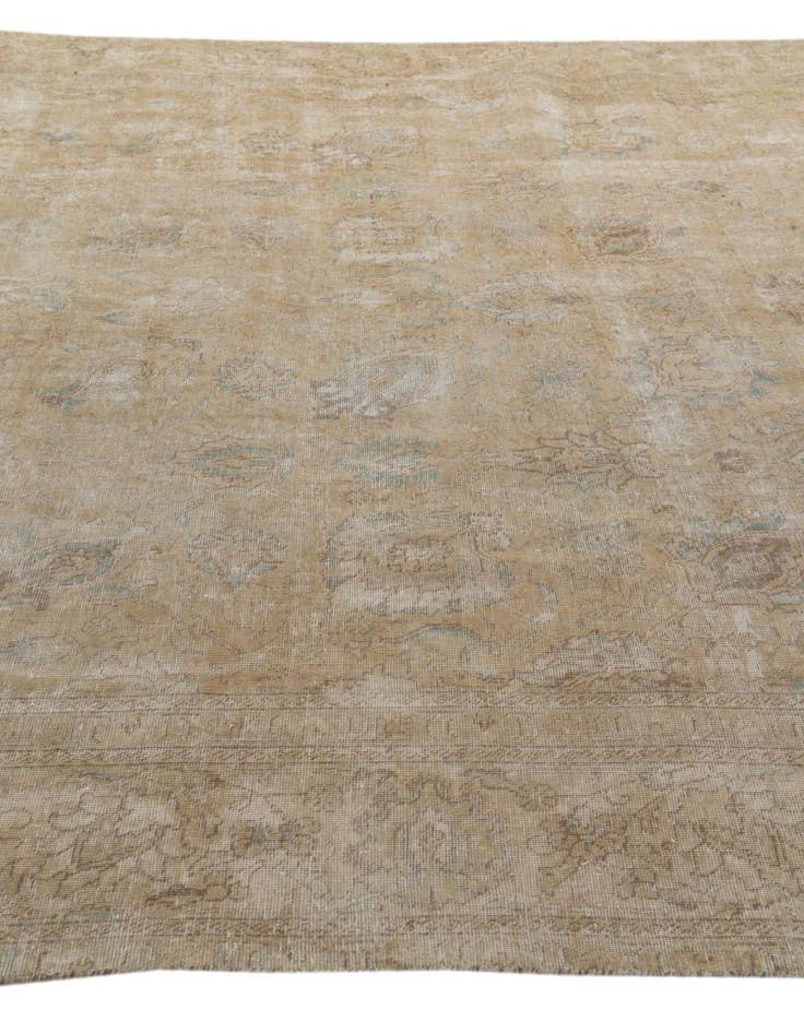 Detail image of  9' x 11'  Hand Knotted Ultra Vintage Persian Wool Rug