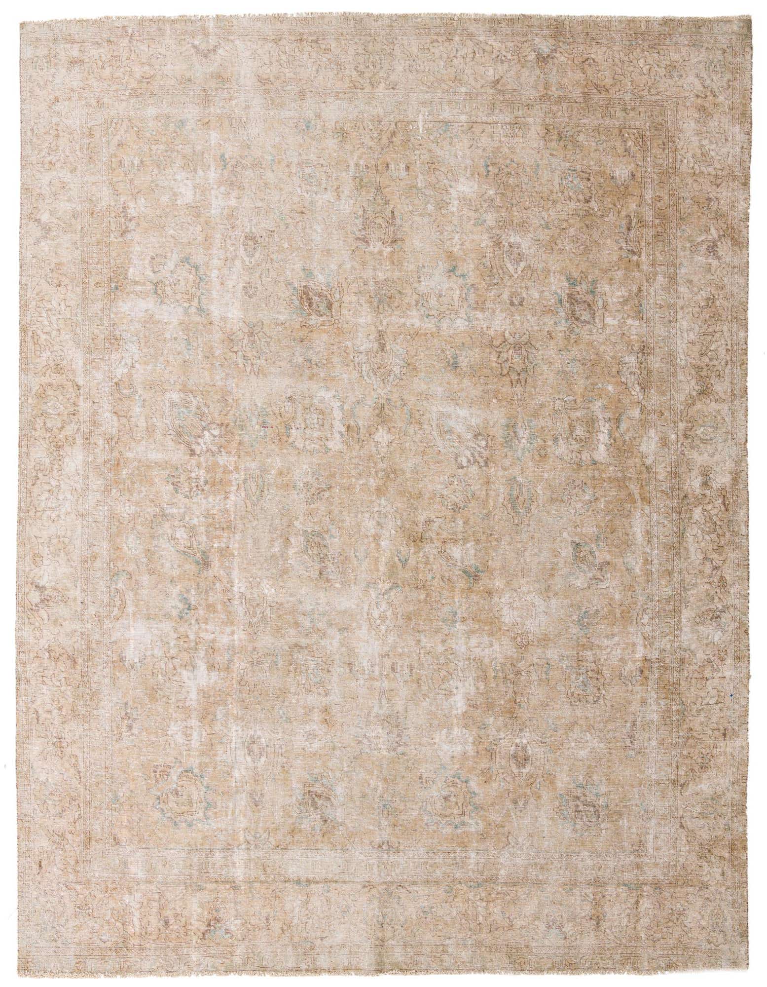 Primary image  9' x 11'  Hand Knotted Ultra Vintage Persian Wool Rug