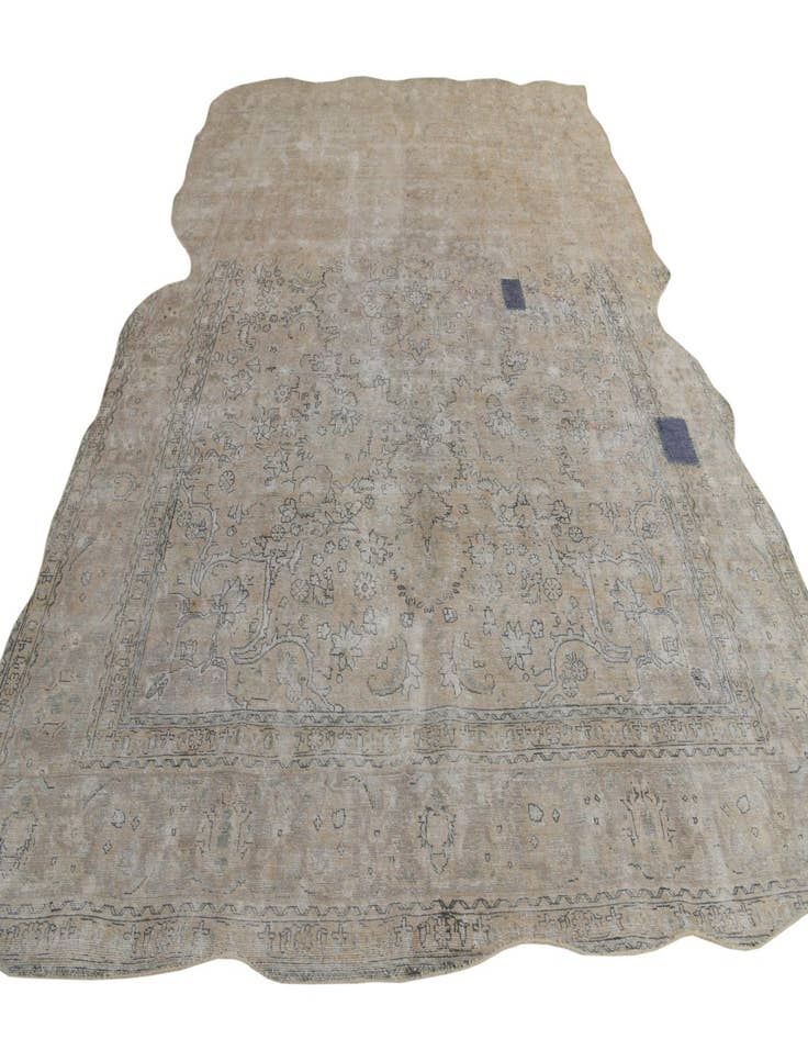 Detail image of  9' 7 x 12' 5  Hand Knotted Ultra Vintage Persian Wool Rug