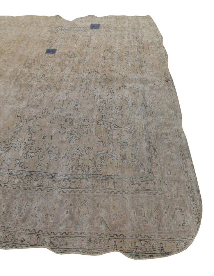 Detail image of  9' 7 x 12' 5  Hand Knotted Ultra Vintage Persian Wool Rug