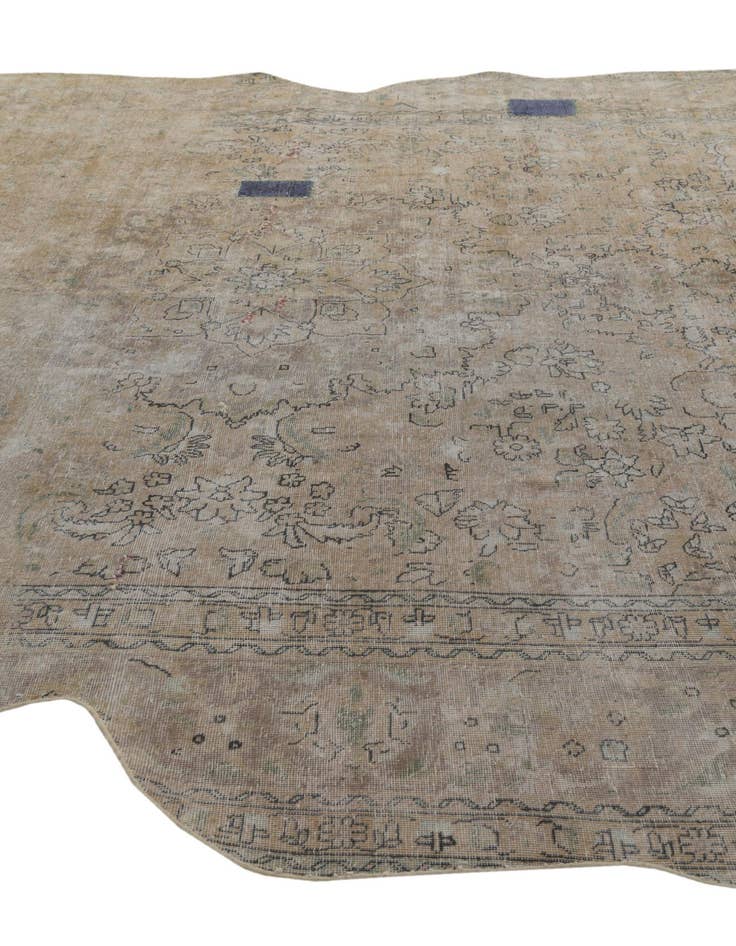 Detail image of  9' 7 x 12' 5  Hand Knotted Ultra Vintage Persian Wool Rug