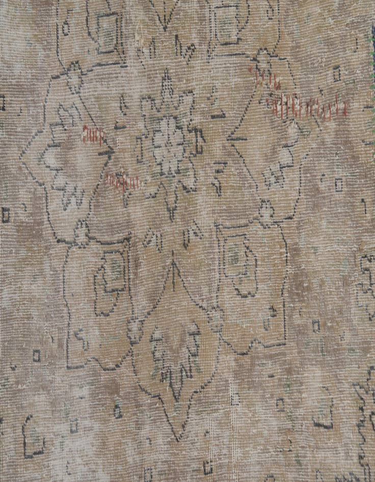 Detail image of  9' 7 x 12' 5  Hand Knotted Ultra Vintage Persian Wool Rug