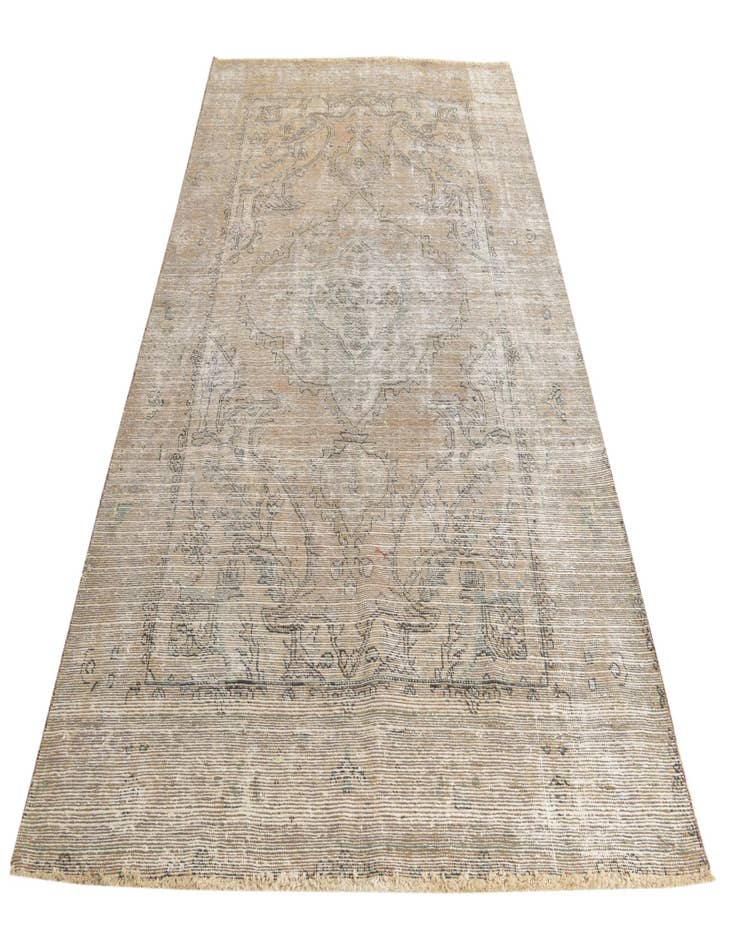 Detail image of  6' 2 x 9' 2  Hand Knotted Ultra Vintage Persian Wool Rug