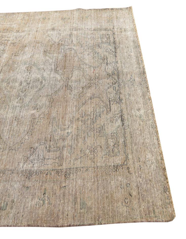 Detail image of  6' 2 x 9' 2  Hand Knotted Ultra Vintage Persian Wool Rug