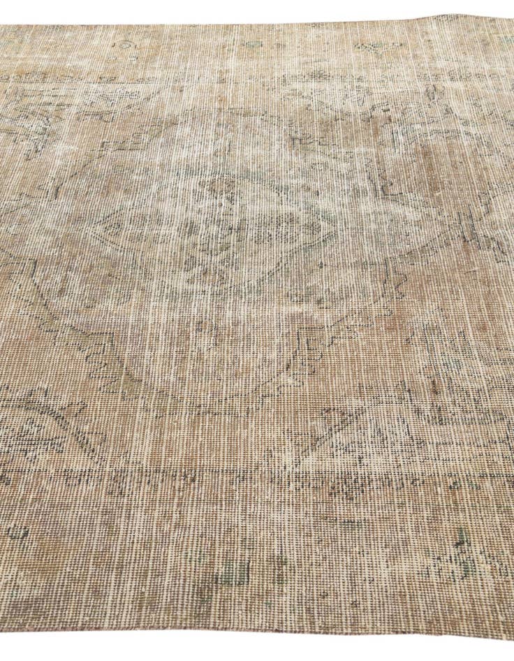Detail image of  6' 2 x 9' 2  Hand Knotted Ultra Vintage Persian Wool Rug