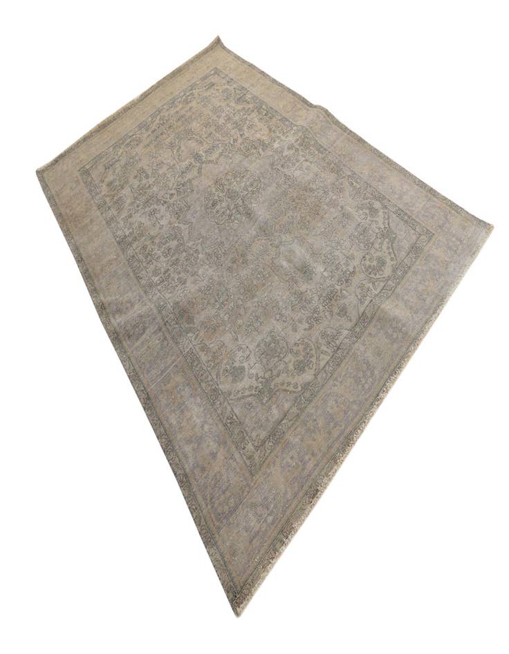 Detail image of  6' 6 x 9' 6  Hand Knotted Ultra Vintage Persian Wool Rug