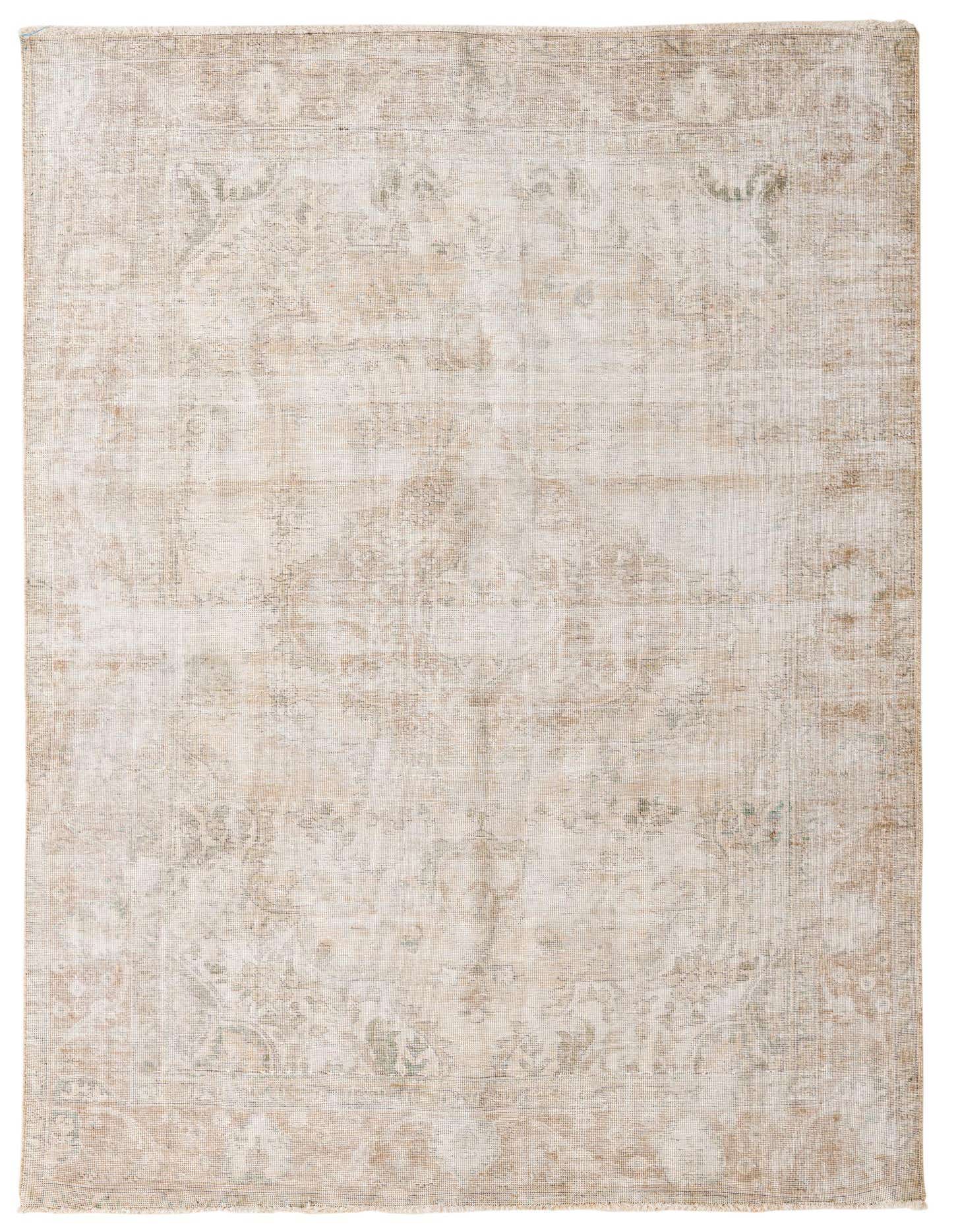 A 6x9 rectangular Ultra Vintage rug featuring a faded Persian medallion pattern in light browns, tans, and subtle greens.