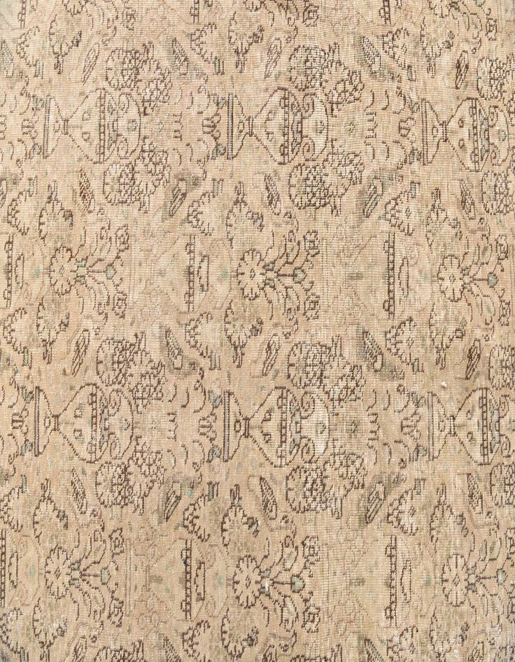 Detail image of  9' 4 x 12'  Hand Knotted Ultra Vintage Persian Wool Rug