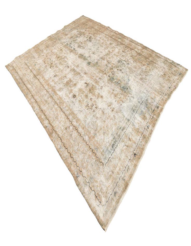 Detail image of  9' 6 x 12' 4  Hand Knotted Ultra Vintage Persian Wool Rug