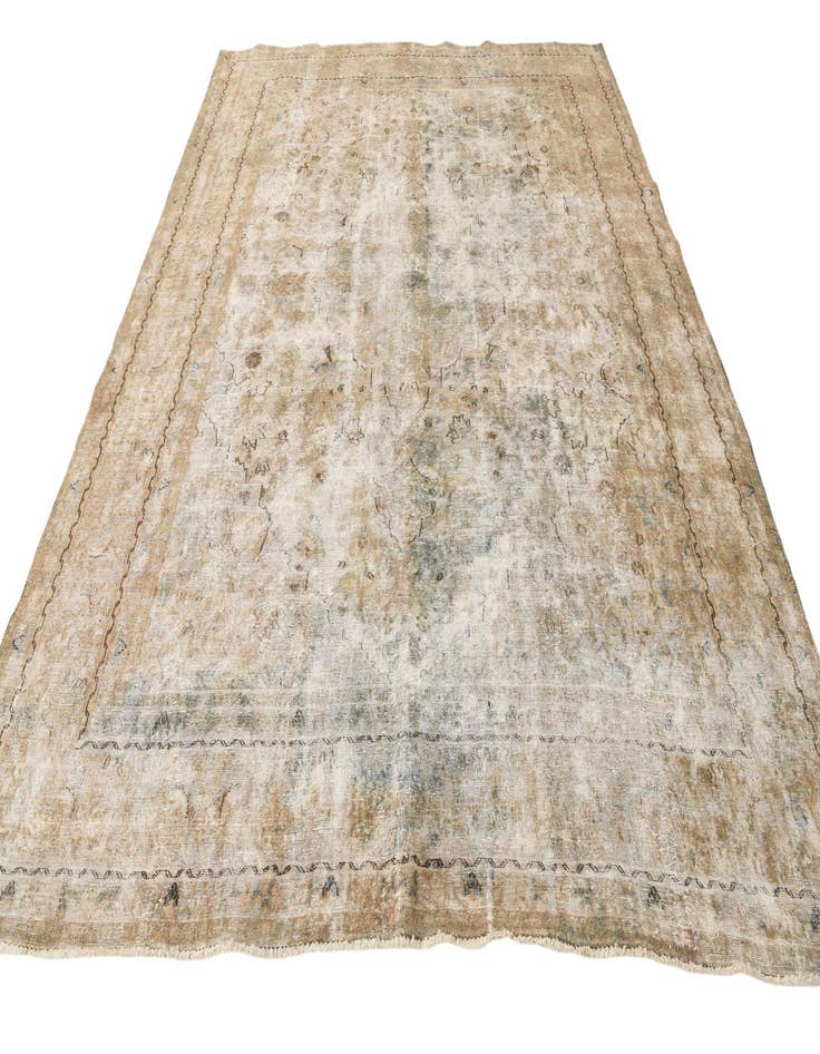 Detail image of  9' 6 x 12' 4  Hand Knotted Ultra Vintage Persian Wool Rug