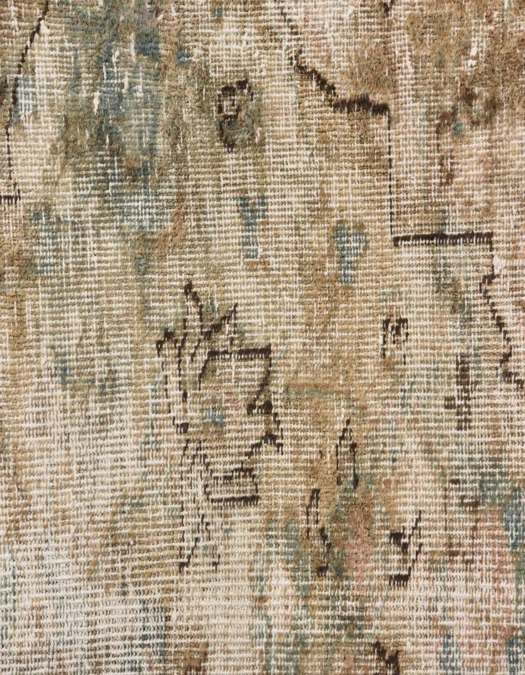 Detail image of  9' 6 x 12' 4  Hand Knotted Ultra Vintage Persian Wool Rug