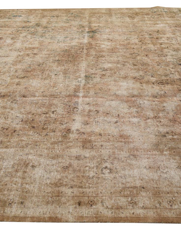 Detail image of  9' 10 x 13' 1  Hand Knotted Ultra Vintage Persian Wool Rug