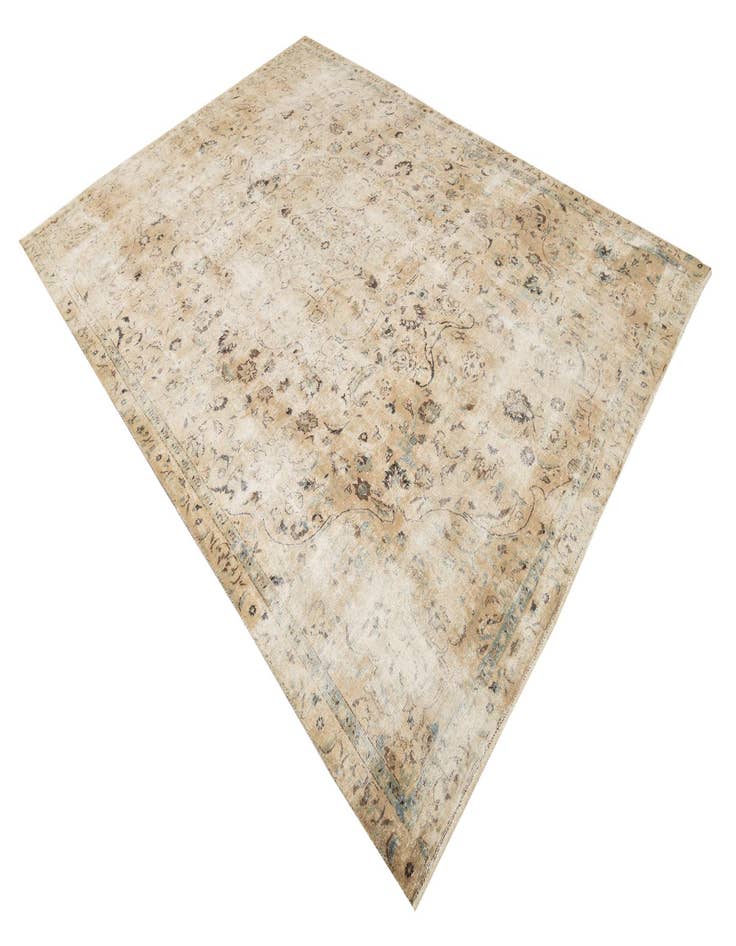 Detail image of  7' 3 x 10' 5  Hand Knotted Ultra Vintage Persian Wool Rug