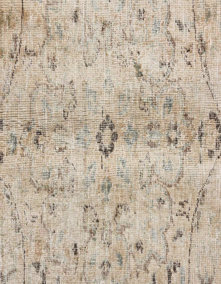 Detail image of  7' 3 x 10' 5  Hand Knotted Ultra Vintage Persian Wool Rug