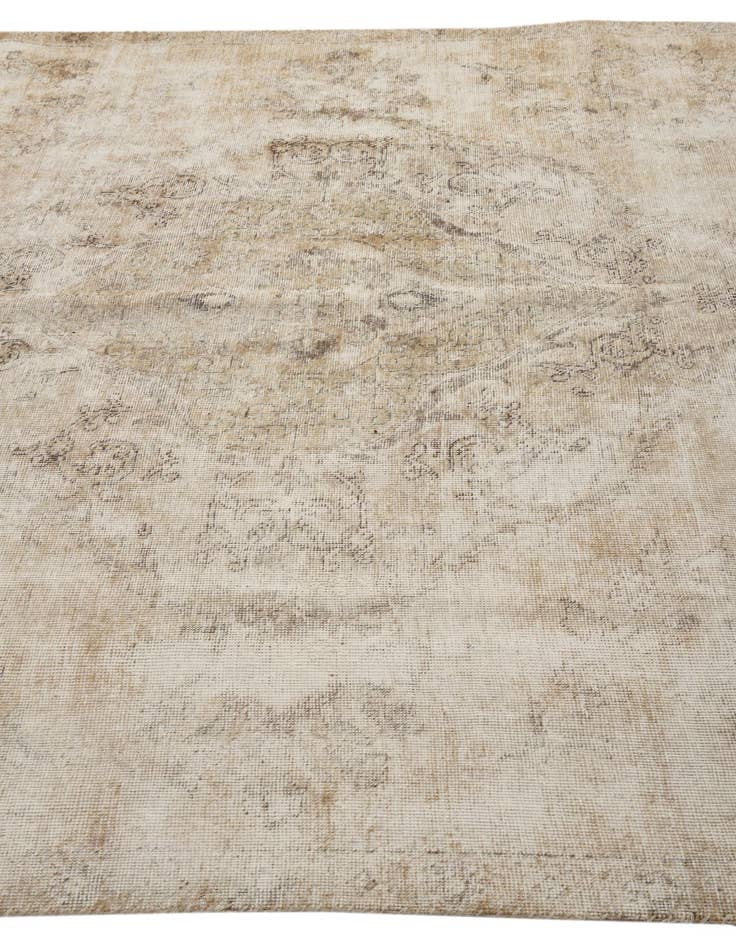 Detail image of  7' x 10' 5  Hand Knotted Ultra Vintage Persian Wool Rug