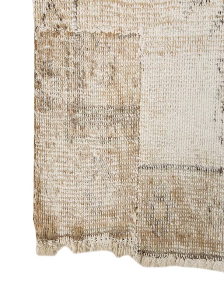 Detail image of  7' x 10' 5  Hand Knotted Ultra Vintage Persian Wool Rug