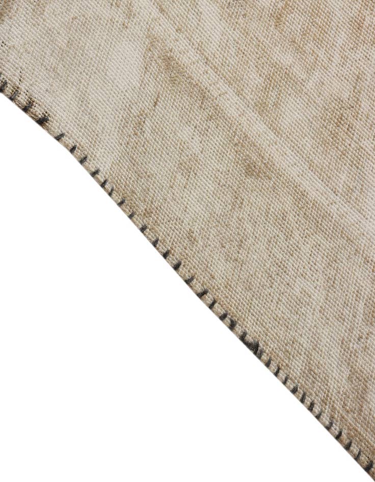 Detail image of  5' 10 x 9'  Hand Knotted Ultra Vintage Persian Wool Rug