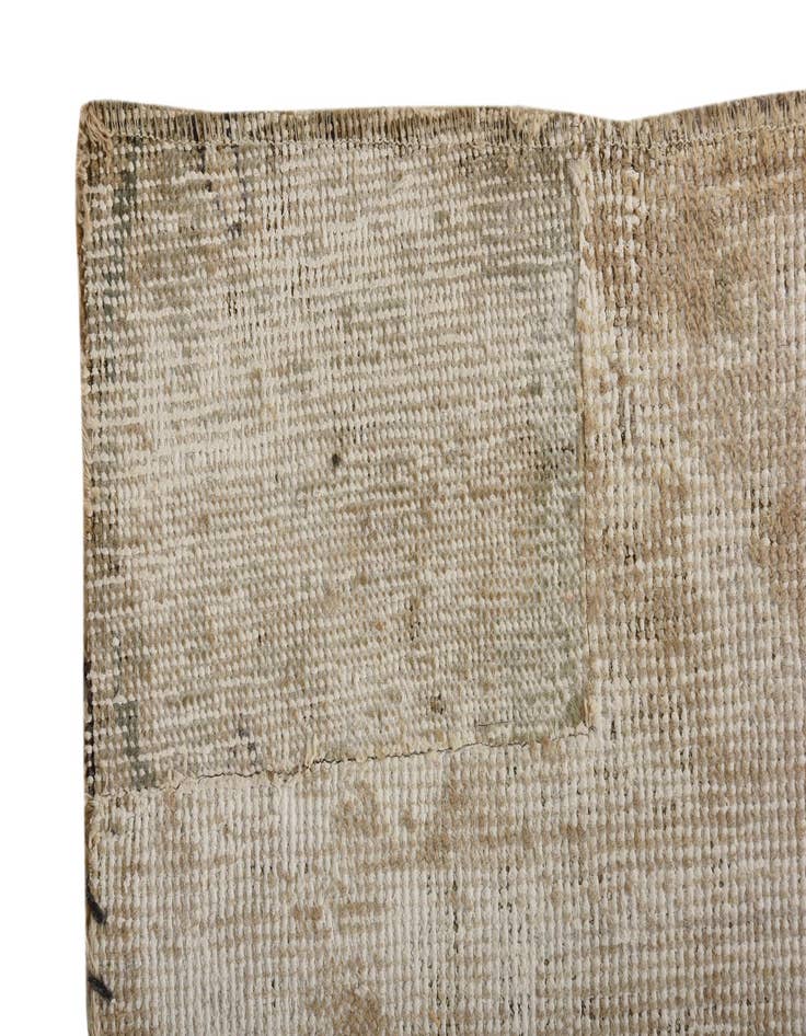 Detail image of  5' 10 x 9'  Hand Knotted Ultra Vintage Persian Wool Rug