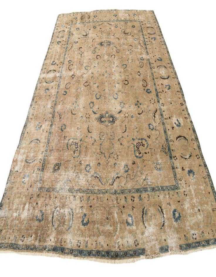 Detail image of  8' 5 x 11' 6  Hand Knotted Ultra Vintage Persian Wool Rug