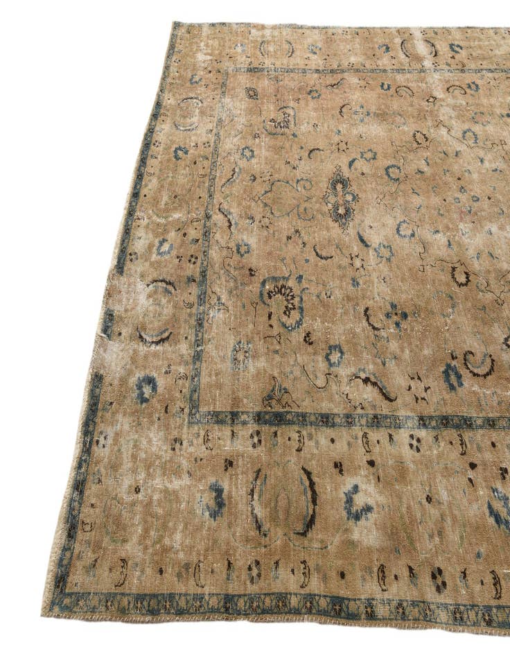 Detail image of  8' 5 x 11' 6  Hand Knotted Ultra Vintage Persian Wool Rug