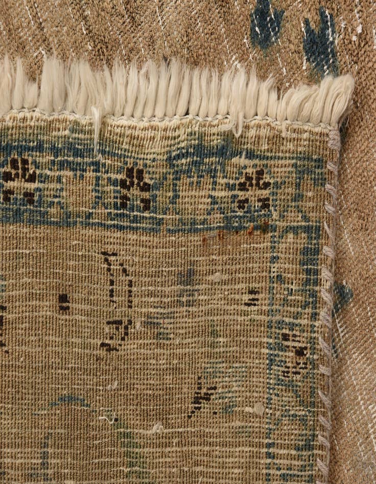 Detail image of  8' 5 x 11' 6  Hand Knotted Ultra Vintage Persian Wool Rug