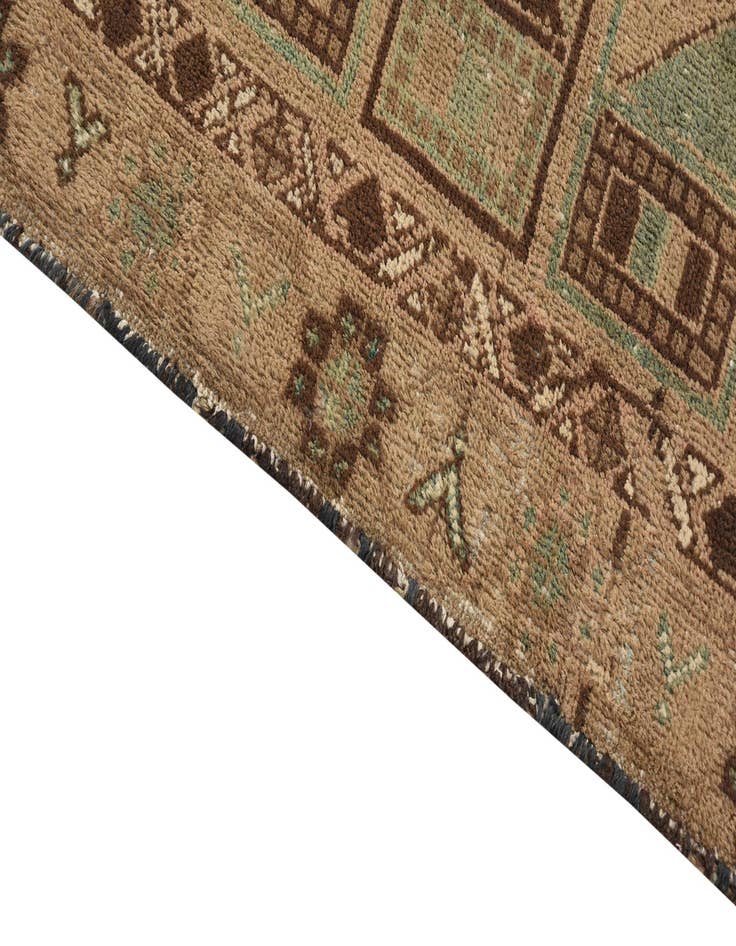 Detail image of  3' 8 x 5' 9  Hand Knotted Ultra Vintage Persian Wool Rug