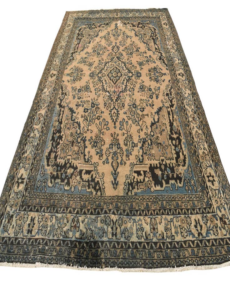 Detail image of  8' 5 x 11' 2  Hand Knotted Ultra Vintage Persian Wool Rug