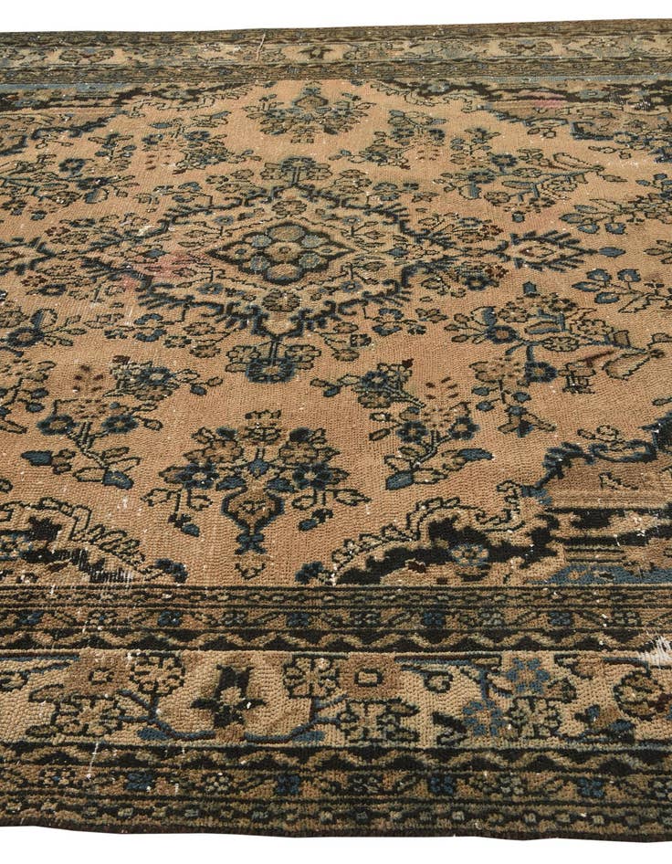Detail image of  8' 5 x 11' 2  Hand Knotted Ultra Vintage Persian Wool Rug
