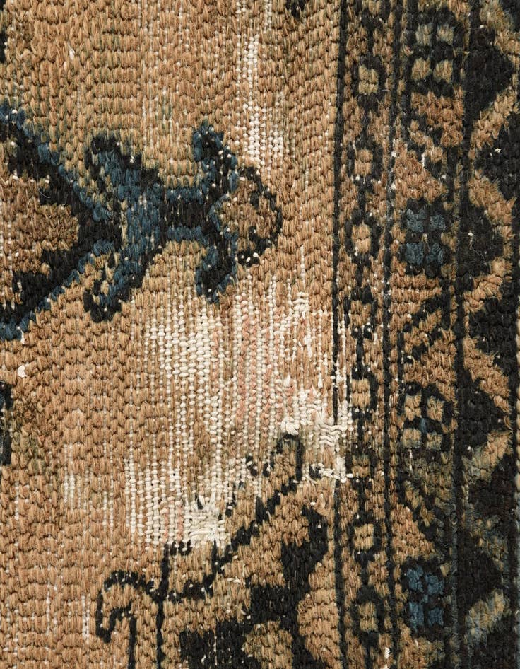 Detail image of  8' 5 x 11' 2  Hand Knotted Ultra Vintage Persian Wool Rug