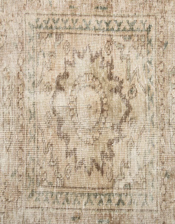 Detail image of  6' 10 x 10'  Hand Knotted Ultra Vintage Persian Wool Rug