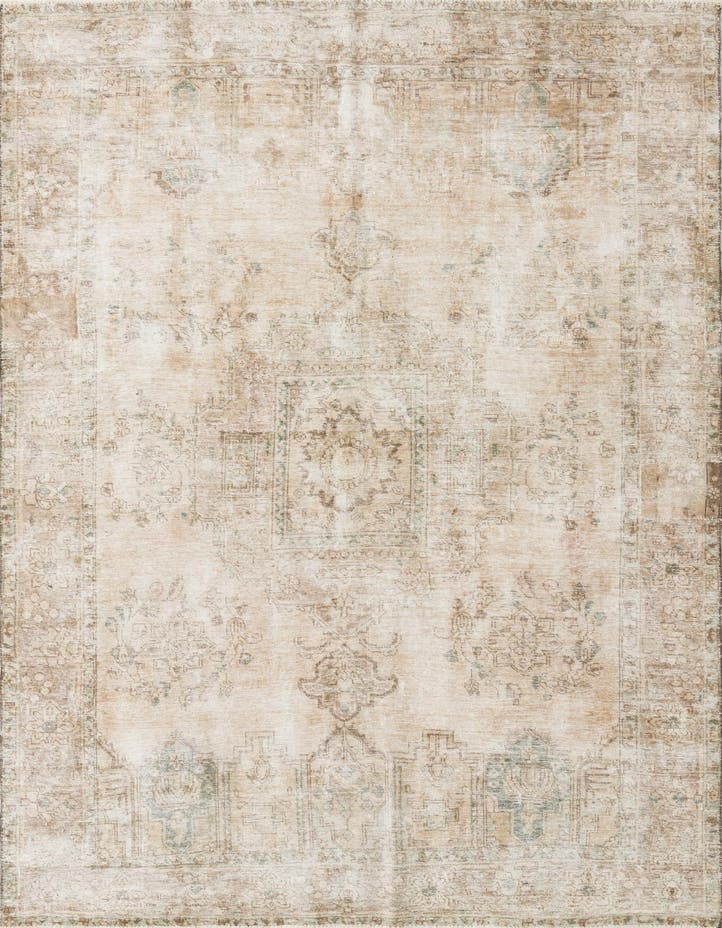  6' 10 x 10'  Hand Knotted Ultra Vintage Persian W...