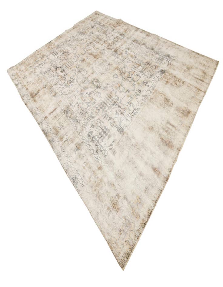 Detail image of  9' 4 x 12' 2  Hand Knotted Ultra Vintage Persian Wool Rug