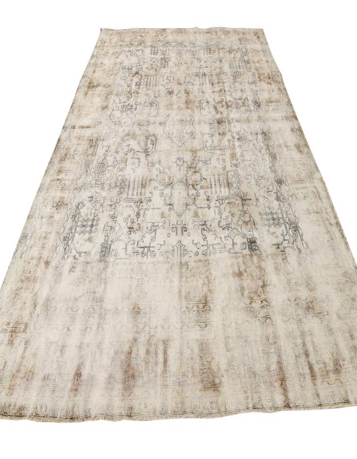 Detail image of  9' 4 x 12' 2  Hand Knotted Ultra Vintage Persian Wool Rug