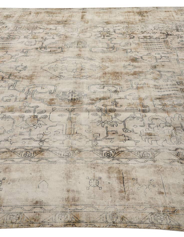 Detail image of  9' 4 x 12' 2  Hand Knotted Ultra Vintage Persian Wool Rug