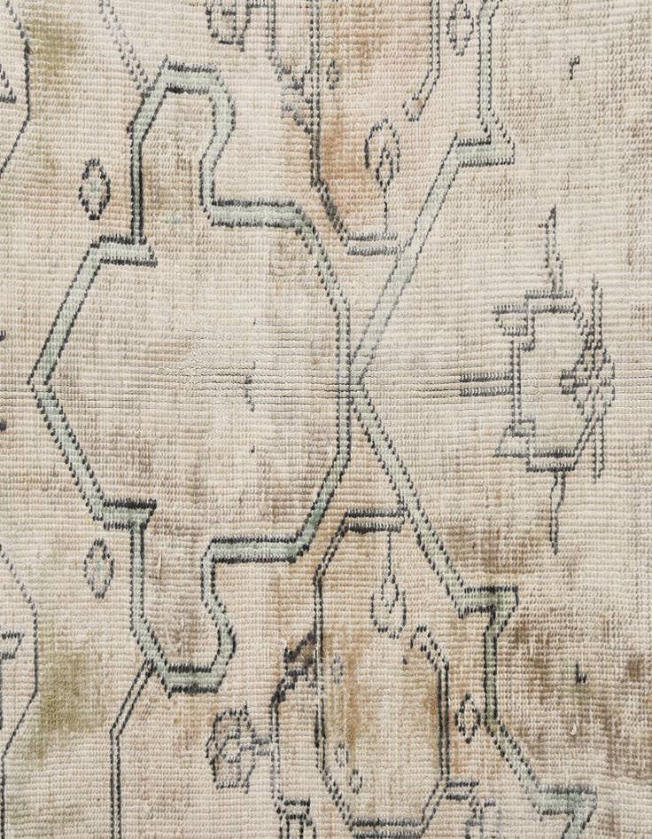 Detail image of  9' 4 x 12' 2  Hand Knotted Ultra Vintage Persian Wool Rug