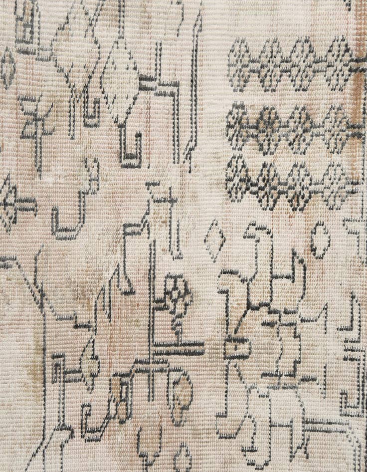 Detail image of  9' 4 x 12' 2  Hand Knotted Ultra Vintage Persian Wool Rug