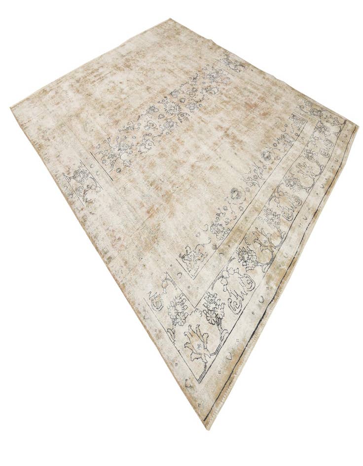 Detail image of  9' 5 x 11' 1  Hand Knotted Ultra Vintage Persian Wool Rug