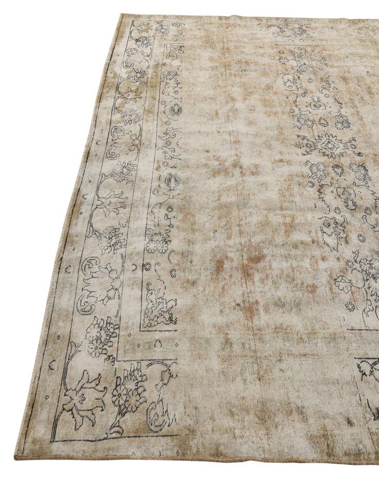 Detail image of  9' 5 x 11' 1  Hand Knotted Ultra Vintage Persian Wool Rug